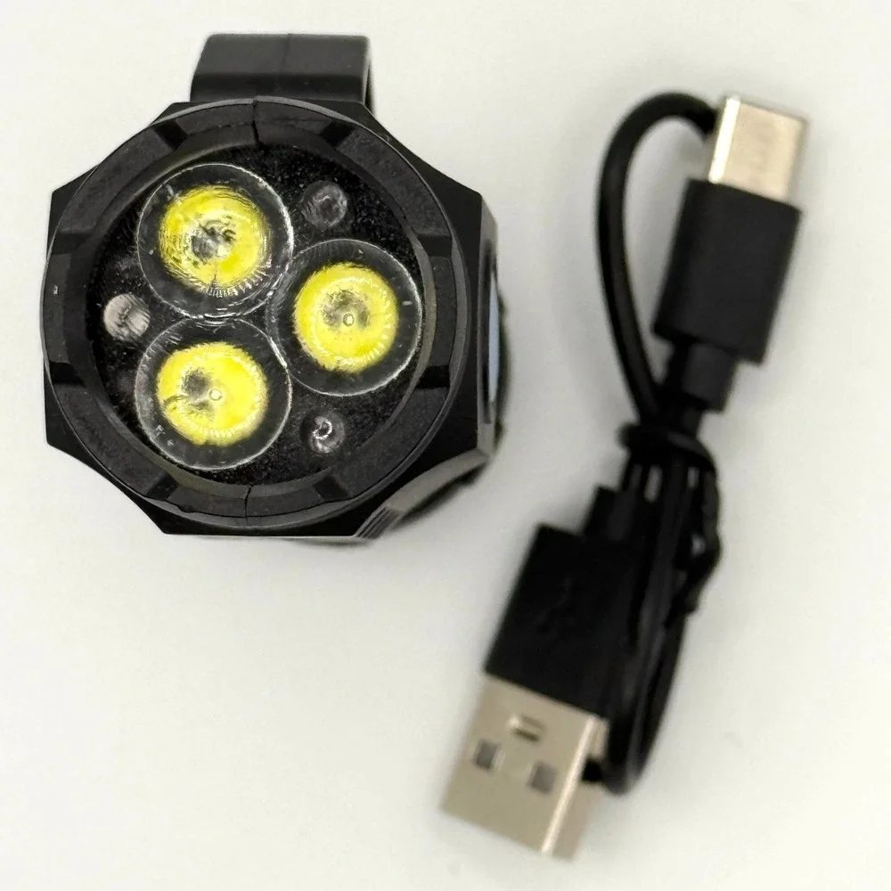 Three-Eyed Mini Flashlight Flash Super Power Waterproof Outdoor Travel
